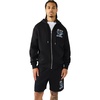 True Religion Men’s Logo Zip Hoodie – Cotton Blend Sweatshirt, Full Zip, Comfortable & Warm Fit(Jet Black)