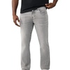 True Religion Men’s Ricky Skinny No Flap Straight Jeans – Cotton Blend, Straight Fit, Signature Stitching(Grey Wolf Wash)