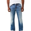 True Religion Men’s Ricky Super T Rope Flap 34 in Jeans – Stretch Denim, Bootcut Fit, Durable(Court Crash Medium Wash)