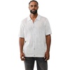 True Religion Men’s Short Sleeve Marled Crochet Knit Shirt – 100% Cotton, Lightweight Feel, Comfortable Fit(Quiet Grey)