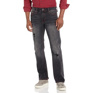 True Religion Mens Ricky No Flap Sn(Periodic Black Wash Rips)