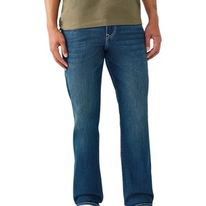 True Religion Men’s Ricky Sn Flap Straight(Dark Lunar Shadow Wash)