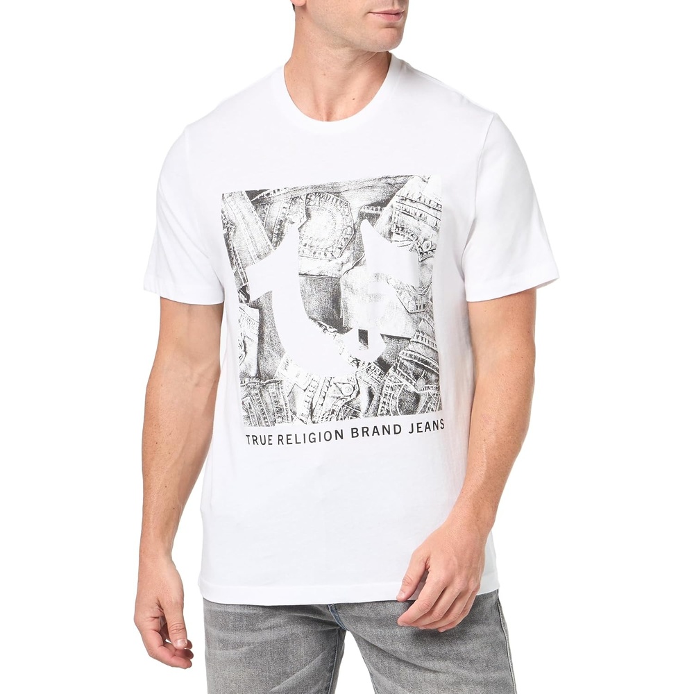 image:imageTrue Religion Mens AOP Ss Classic TeeOptic White