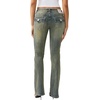 True Religion Women’s Becca Mid Rise Bootcut Big T Flap Jeans – Cotton Blend, Bootcut Fit, Flap Pocket Detail(Gold Rush)