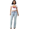 True Religion Women’s Becca Mid Rise Bootcut Big T Flap Jeans – Cotton Blend, Bootcut Fit, Flap Pocket Detail(Sierra Haze)