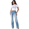 True Religion Women’s Becca Mr Bootcut Jeans– Mid Rise Bootcut Fit, Stretch Denim, Premium Fabric Blend(Baja Horizon)