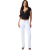True Religion Women’s Becca Single Needle Flap Bootcut Jeans – Bootcut Silhouette, Premium Stretch Denim, Trendy Fit(Optic White)