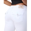 True Religion Women’s Becca Single Needle Flap Bootcut Jeans – Bootcut Silhouette, Premium Stretch Denim, Trendy Fit(Optic White)