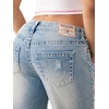 True Religion Women’s Distressed Bobbi Baggy Big T Jeans – Relaxed Baggy Fit, 100% Cotton Denim, Premium Construction(Freckle Wave W Destroy)