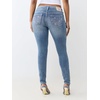 True Religion Women’s Jennie Crystal Single Needle Mid Rise NF Skinny Jeans – Slim Silhouette, Stretch Denim, Trendy Fit