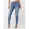 True Religion Women’s Jennie Crystal Single Needle Mid Rise NF Skinny Jeans – Slim Silhouette, Stretch Denim, Trendy Fit