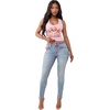 True Religion Women’s Jennie Mid Rise Skinny Jeans – Cotton Blend, Super T Flap Pocket, Skinny Fit(Marina Fog)