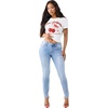 True Religion Women’s Jennie Single Needle Mid Rise NF Skinny Jean – Skinny Silhouette, Premium Stretch Denim, Trendy Fit(Light Blue Suede Wash)