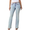 True Religion Women’s Becca Mid Rise Bootcut Big T Flap Jeans – Cotton Blend, Bootcut Fit, Flap Pocket Detail(Sierra Haze)
