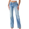 True Religion Women’s Becca Mr Bootcut Jeans– Mid Rise Bootcut Fit, Stretch Denim, Premium Fabric Blend(Baja Horizon)