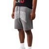 True Religion Men’s Groovy Horseshoe Fleece Short – Cotton Blend, Soft Feel, Athletic Style(Granite Grey)
