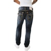 True Religion Ricky SPT Straight-Leg Mens Jeans | Denim Jeans for Men, Designer Jeans, Slim Straight(Chanson Blue Blk Wash)