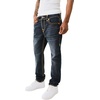 True Religion Ricky SPT Straight-Leg Mens Jeans | Denim Jeans for Men, Designer Jeans, Slim Straight(Chanson Blue Blk Wash)
