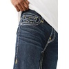 True Religion Ricky SPT Straight-Leg Mens Jeans | Denim Jeans for Men, Designer Jeans, Slim Straight(Columbia Dark Wash)