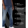 True Religion Ricky SPT Straight-Leg Mens Jeans | Denim Jeans for Men, Designer Jeans, Slim Straight(Foum Baseline)