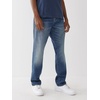 True Religion Ricky SPT Straight-Leg Mens Jeans | Denim Jeans for Men, Designer Jeans, Slim Straight(Foum Baseline)