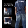 True Religion Ricky SPT Straight-Leg Mens Jeans | Denim Jeans for Men, Designer Jeans, Slim Straight(Foum Baseline)