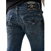 True Religion Ricky SPT Straight-Leg Mens Jeans | Denim Jeans for Men, Designer Jeans, Slim Straight(Slate Dark)