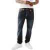 True Religion Ricky SPT Straight-Leg Mens Jeans | Denim Jeans for Men, Designer Jeans, Slim Straight(Chanson Blue Blk Wash)