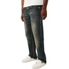 True Religion Men’s Ricky Super T Flap Straight Jeans | Straight Fit, Flap Pocket Detail, Cotton Blend(Decadense Dark Wash)