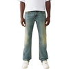 True Religion Men’s Ricky Super T Flap Straight Jeans | Straight Fit, Flap Pocket Detail, Cotton Blend(Steel Drift Medium Wash)