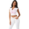 True Religion Women’s Buddha V Notch Baby Tee(White)