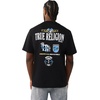 True Religion Men’s High Density Logo Tee | Graphic Print, Crew Neck, European-Inspired Design(Jet Black)