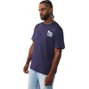 True Religion Men’s High Density Logo Tee | Graphic Print, Crew Neck, European-Inspired Design(Midnight Navy)