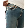 True Religion Billy Rope Stitch Flap Jeans for Men | 34” | Men’s Classic Denim Jeans(Sepia Dawn Medium Wash)