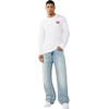 True Religion Men’s Vinny Super T Relaxed Jean 34″ | Acid Wash | Super T Stitching, Horseshoe Detailing