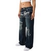 True Religion Women’s TR Embroidery Bobbi Baggy Big T | Mid Rise | Relaxed Fit