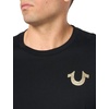 True Religion Men’s Ss Stamp Foil Tee(Jet Black)