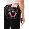 True Religion Women’s Joey Low Rise Flare Super T Jean | Low Rise Flare, Super T Flap Pockets and a Flare Leg, Stretch Denim(Rinse Black)