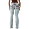 True Religion Women’s Joey Low Rise Flare Super T Jean | Low Rise Flare, Super T Flap Pockets and a Flare Leg, Stretch Denim(Urban Fade)