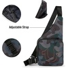 True Religion Crossbody Bag Men – Anti Theft Shoulder Sling, Zipper Phone | Anti-theft Men’s crossbody sling bag, zipper phone pocket, key leash, adjustable strap, everyday carry.(Camo)