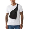 True Religion Crossbody Bag Men – Anti Theft Shoulder Sling, Zipper Phone | Anti-theft Men’s crossbody sling bag, zipper phone pocket, key leash, adjustable strap, everyday carry.(Black/Red)