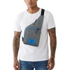 True Religion Crossbody Bag Men – Anti Theft Shoulder Sling, Zipper Phone | Anti-theft Men’s crossbody sling bag, zipper phone pocket, key leash, adjustable strap, everyday carry.(Dk Grey)