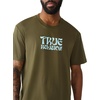 True Religion Men’s Buddha Logo Tee | Felt Horseshoe | Buddha Graphic, Premium Cotton(Capers Green)