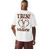 True Religion Men’s Buddha Logo Tee | Felt Horseshoe | Buddha Graphic, Premium Cotton(Winter White)