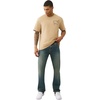 True Religion Men’s Ricky Super T Flap 34″ Straight Jean | Straight Leg Fit, Super T Flap Back Pockets, Stretch Denim(Sepia Dawn Medium Wash)