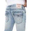 True Religion Men’s Rocco Super T Flap 32″ Skinny Jeans | Flap Pocket Detail, 98% Cotton 2% Spandex(Optic Stone Light Wash)