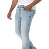 True Religion Men’s Rocco Super T Flap 32″ Skinny Jeans | Flap Pocket Detail, 98% Cotton 2% Spandex(Optic Stone Light Wash)
