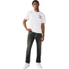 True Religion Men’s Rocco Super T Flap 32″ Skinny Jeans | Flap Pocket Detail, 98% Cotton 2% Spandex(Smog Overdye Black Wash)