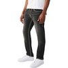 True Religion Men’s Rocco Super T Flap 32″ Skinny Jeans | Flap Pocket Detail, 98% Cotton 2% Spandex(Smog Overdye Black Wash)