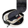 True Religion Small Crossbody Bag Men – Anti Theft Strap, Adjustable Strap | Compact anti-theft nylon crossbody sling bag, front compartment, key leash, adjustable strap shoulder bag, wallet.(White)